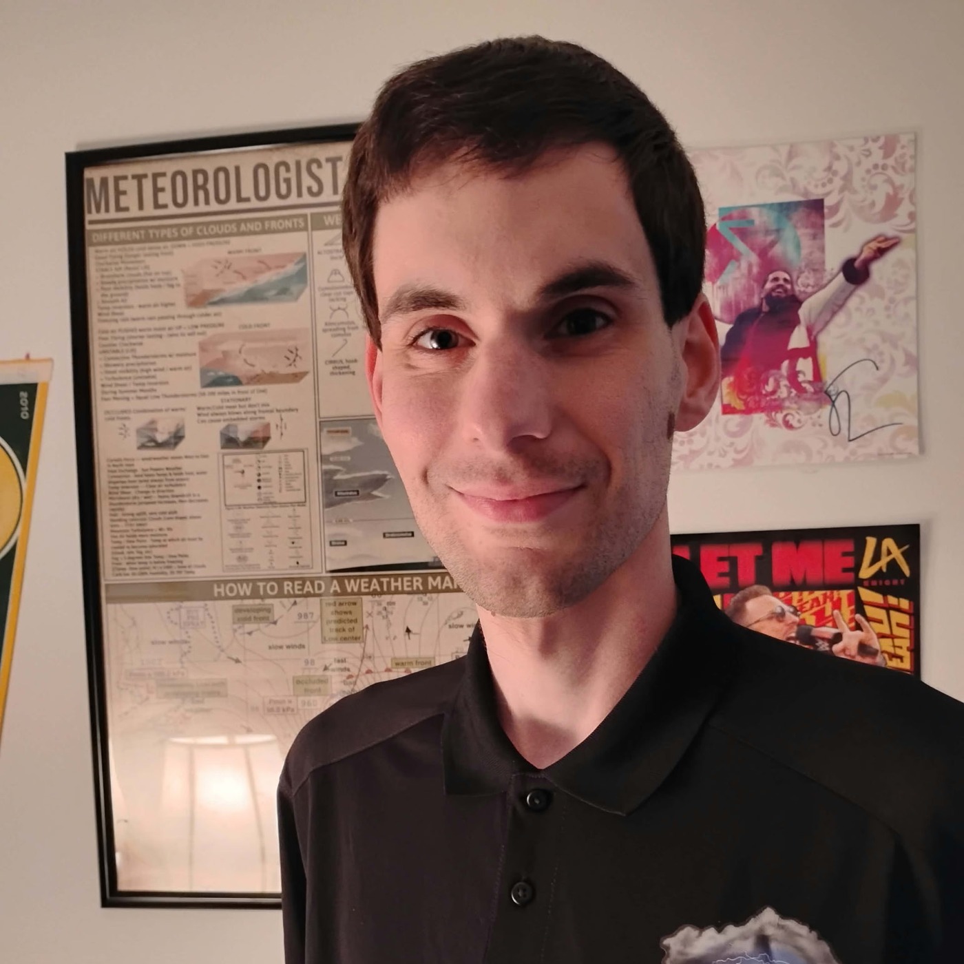 Andrew Stevenson, chief forecaster and live stream host